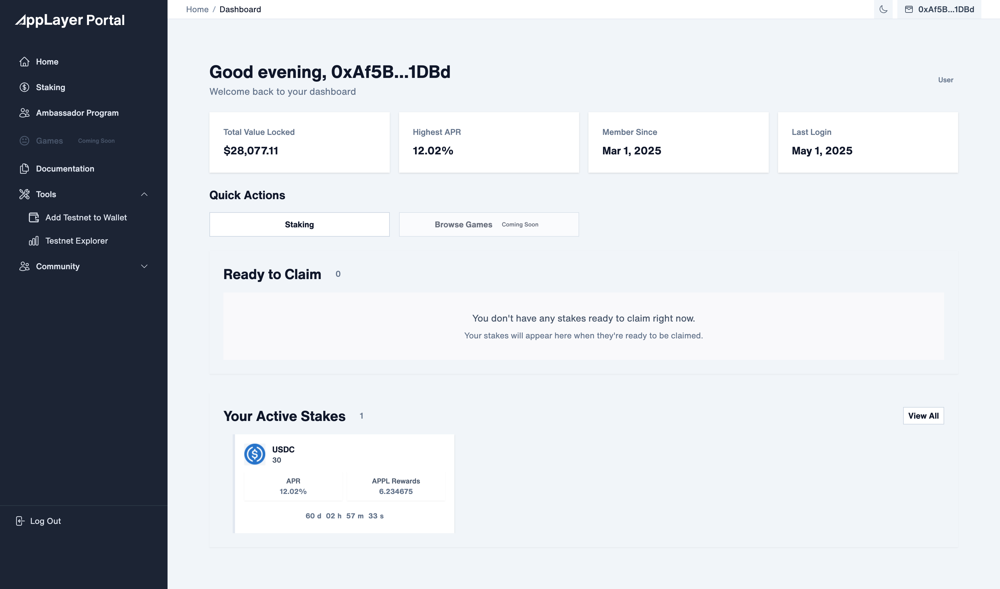 User Dashboard